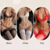 2023 New Sexy Lingerie Fancy Porn Bra Set Woman 2 Pieces Transparent Women's Lace Panties Erotic Beautiful Bra And Thong Set - Image 5