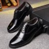 2024 Man Split Leather Shoes Rubber Sole EXTRA Size 36 37 38 39 40 41 42 43 44 45 48 Man Business Office Male Dress Lether Shoes - Image 3