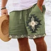 2024 New Men's Retro Cross Totem 3D Printed Shorts Men's Summer Breathable Retro Shorts Fitness Street Shorts - Image 2