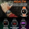 2024 New Outdoor Military GPS Smart Watch Men AMOLED HD Screen Heart Rate Blood Pressure Bluetooth Call Waterproof Smartwatches - Image 6