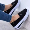 2024 New Women Shoes Autumn Lace-up Platform Shoe Plus Size 43 Casual Sneakers Comfortable Slip on Anti-slip Zapatillas De Mujer - Image 3