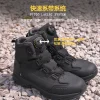 2024 Waterproof Motorcycle Boots Cowhide Motocross Boots Fall Prevention Biker Shoes Rotating Buckle Racing Riding Moto Shoes - Image 3