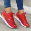 2024 Women's Mesh Sneakers Patchwork Lace Up Flat Shoes for Women Lightweight Female Shoes Classic Versatile Zapatillas De Mujer - Image 2