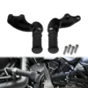 2xMotorcycle Rear Footrest Passenger Foot Pegs Mounting Bracket Black For Indian Scout Bobber 2018-2021 Scout Sixty 2016-2021 - Image 2