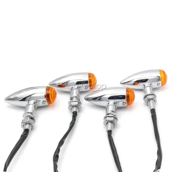 4X Motorcycle Chrome Turn Signals Light For Suzuki Boulevard Intruder Volusia M109R M50 M90 M95 C109R C50 C90 S40 VL 1400 1500