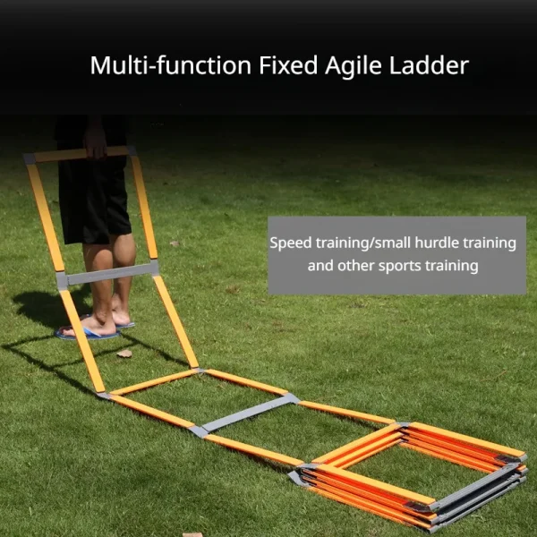 5Meters Soccer Fixed Agility Ladder Jumping Grid Energy Ladder Rope Ladder Football Basketball Speed Agility Training Equipment