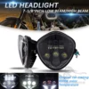 7 Inch Motorcycle LED Headlight w/ Bracket Clamp DRL Motorcycle For Harley Honda Yamaha Cafe Racer LED Projection Headlight - Image 3