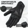 ARCFOX Motorcycle Vintage Leather Gloves Men Women Protective Cycling Driving Glove Touchscreen Perforate Motorcross ATV Guantes - Image 2