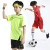 Adult Children Football Jerseys Men Boys Girls Student Soccer Sets Short Sports Kid Uniforms Fitness Socks Tracksuit Suits 02 - Image 5