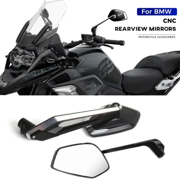 Aluminum Side Rearview Mirror For BMW R1250GS LC R1200GS F900R G310GS S1000R R1250RS F900XR C400X/GT Motorcycle Accessories 2024