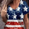 American Flag 3d Print USA T-shirt - Image 2