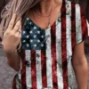 American Flag 3d Print USA T-shirt - Image 3