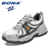 BONA 2023 New Designers Action Leather Mesh Jogging Shoes Men Breathable Running Shoes Walking Sports Sneakers Athletic Trainers - Image 3