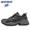 BONA 2023 New Designers Action Leather Mesh Jogging Shoes Men Breathable Running Shoes Walking Sports Sneakers Athletic Trainers - Image 4