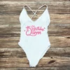 Birthday Queen Squad Swimwear Women Sexy Padded One Piece Swimsuit Woman Bachelorette Party Swimming Suit 2024 biquinis feminino - Image 2