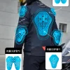 Blue Breathable Motorcycle Supplies Wear-resistant Motorcycle Jacket Anti-fall Motocross Clothing Reflective Men's Biker Jacket - Image 2