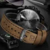 CURREN Mens Watches Top Luxury Brand Waterproof Sport Wrist Watch Chronograph Quartz Military Genuine Leather Relogio Masculino - Image 5