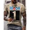 Castrol Men's T-Shirt 3D Graphics Texaco Car Oil Pullover Fashion Summer Casual Top Sweatshirt Men's Clothing Harajuku T-Shirt - Image 2