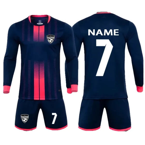 Children Football Jerseys Sets Men Boys Soccer Clothes Suit Long Short Sleeve Kids Football Uniforms Soccer Tracksuit Jersey Kit