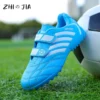 Children's Hook Loop Fastener Football Shoes Outdoor Grass Training Football Shoes Professional Anti Slip Lightweight Sneaker - Image 3