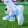 Children's Hook Loop Fastener Football Shoes Outdoor Grass Training Football Shoes Professional Anti Slip Lightweight Sneaker - Image 6