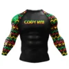 Cody Lundin Men Training Workout Shirt Skin Sport Muay Thai Shirt Long Sleeve Fitness Gym Top Running Football & Bjj Rash Guard - Image 2