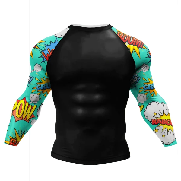 Cody Lundin Men Training Workout Shirt Skin Sport Muay Thai Shirt Long Sleeve Fitness Gym Top Running Football & Bjj Rash Guard