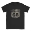 Creative U.S. Route 66 T-Shirts for Men Crewneck Cotton T Shirts America Highway Short Sleeve Tees Plus Size Clothes - Image 3