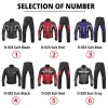 DUHAN Red Motorcycle Jacket Men Motorcycle Pants Moto Suit Touring Clothing Protective Gear Set With Removeable Linner - Image 5