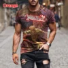 Fashion Hip Hop Rock Judas Priest Band 3D Printed T shirts For Men Casual Street Trend Short Sleeve T-shirt Large Size Clothing - Image 4