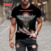 Fashion Hip Hop Rock Judas Priest Band 3D Printed T shirts For Men Casual Street Trend Short Sleeve T-shirt Large Size Clothing - Image 6