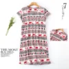 Fashion cartoon nightdress women night dress summer sexy short sleeve knit cotton sleepwear simple nightgowns Plus size ZZDQ - Image 3