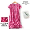 Fashion cartoon nightdress women night dress summer sexy short sleeve knit cotton sleepwear simple nightgowns Plus size ZZDQ - Image 2