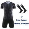 Football Jersey For Men 2024 New Kids Football Sets College Soccer Athlete Training Uniforms With Socks Free Custom Name number - Image 6