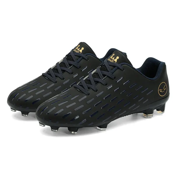 Football Shoes Men Kid Black Blue Male Professional Long Spikes Training Sneakers Outdoor Man Soccer Teenager Low Top Shoes