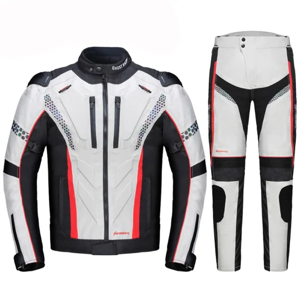 GHOST RACING Waterproof Motorcycle Jacket Men Blouson Moto Motocross Motorbike Racing Riding Clothing Motorcycle Equipment