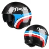 Genuine Carbon Fiber Cafe Racer Motorcycle Vintage Open Face Helmet Jet Retro 3/4 Scooter Moto Carbon Helmets with Inner Visor - Image 4