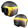 Genuine Carbon Fiber Cafe Racer Motorcycle Vintage Open Face Helmet Jet Retro 3/4 Scooter Moto Carbon Helmets with Inner Visor - Image 5