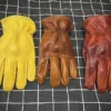 Genuine Leather Motorcycle Gloves Retro Motocross Vintage Touch Screen Riding Biker Moto Gloves Motorbike Full Finger Gloves - Image 4