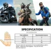 Goatskin Motorcycle Gloves Leather Motocross Glove Men Women Retro Biker Cycling Gloves Motorcyclist Protected for 4 Season - Image 6