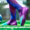 High Top Football Boots TF/AG Adult Youth Professional Training Football Shoes Fashionable Trendy Lightweight Anti Slip Sneaker - Image 6