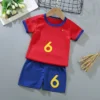 Kids Football Jersey Boy Soccer Jersey Set Polyester Soccer Breathable Football Uniform For Children girl Jersey shorts sets - Image 6