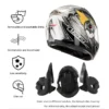 LS2 FF370 Flip Up Motorcycle Helmet Personalised Dual Lens Modular Helmets LS2 Capacete Cascos Para Moto Motocross Racing Helmet - Image 4