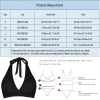 Lace Up Swimwear Halter Bikini Top Underwire Full Coverage Sports Bras Push Up Swim Crop Top Tie Back Leopard Swimsuit High Cut - Image 6