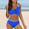 Ladies Sexy Bikini Backless High Waist Triangle Underwear Split Beach Swimsuit Women Swim Shorts And Tops Swimwear 2024 Trend - Image 2