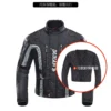 M-2XL Windproof Biker Coat Anti-fall Motorcycle Protection Equipment Wear-resistant Motocross Jacket Men's Motor Clothing - Image 3