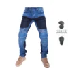 Men Jeans Collection Classic Denim UGB06 PK718 PK719 Zip Motorcycle Pants Pantalones Motocicleta Hombre Featherbed Jeans Gears - Image 4