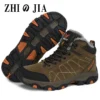 Men Mountain Climbing Shoes Winter Thick Fur Hiking Sneakers Men Trekking Shoes Big Size Waterproof Shoes Outdoor Couple Shoes - Image 2