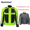 Men Woman Summer Style Breathable Motorcycle Jacket Night High Visible Motorbike Riding Coat with 5pcs Protective pads JK-21 - Image 5