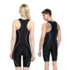 Men Women One Piece Athletic Professional Competition Swimsuit Racing Sharkskin Knee Length Training Swimwear Bathing DivingSuit - Image 5